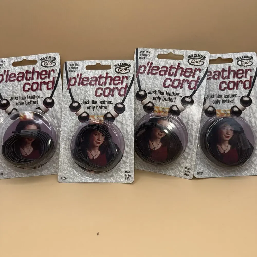 Pepperell Braiding P'Leather Cord for Jewelry Lot 4 Non Toxic